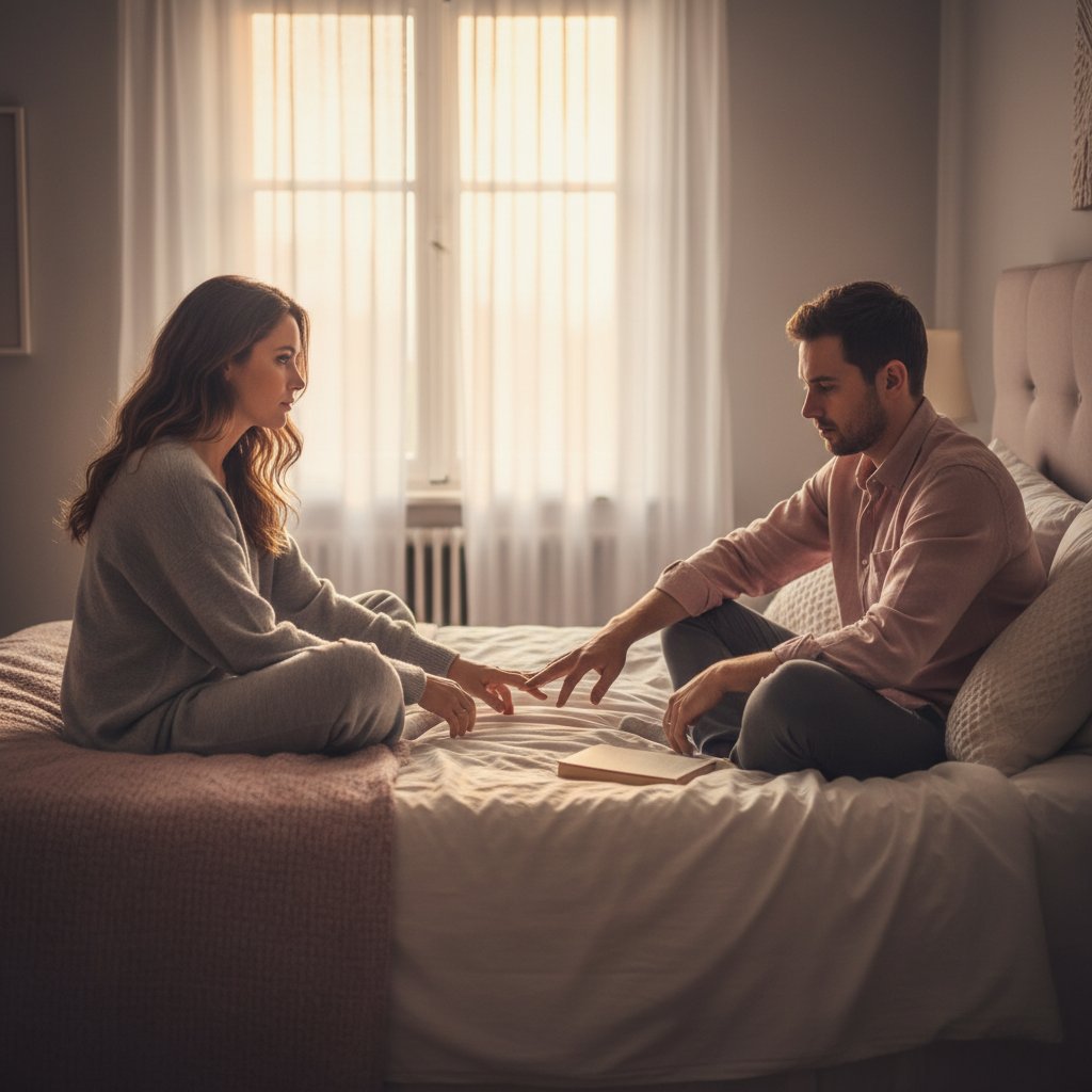 Couple silencieux briser tabous - moment de réflexion et d'écoute