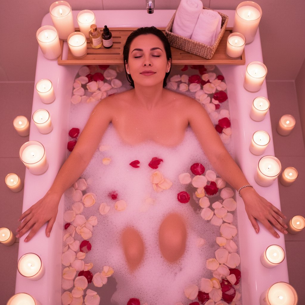 Sexualité féminine reconquête - bain self-care reconnexion corps