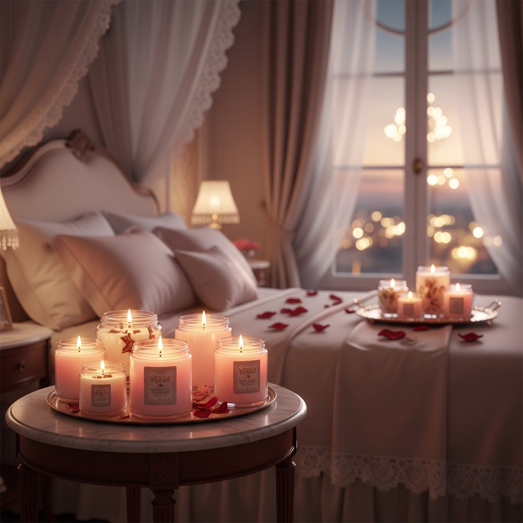 DIY bougie massage maison couple recette - bougies finies ambiance