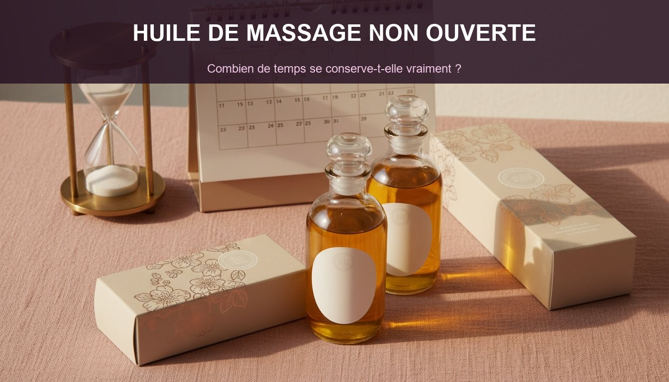 Durée de vie huile de massage non ouverte - guide de conservation