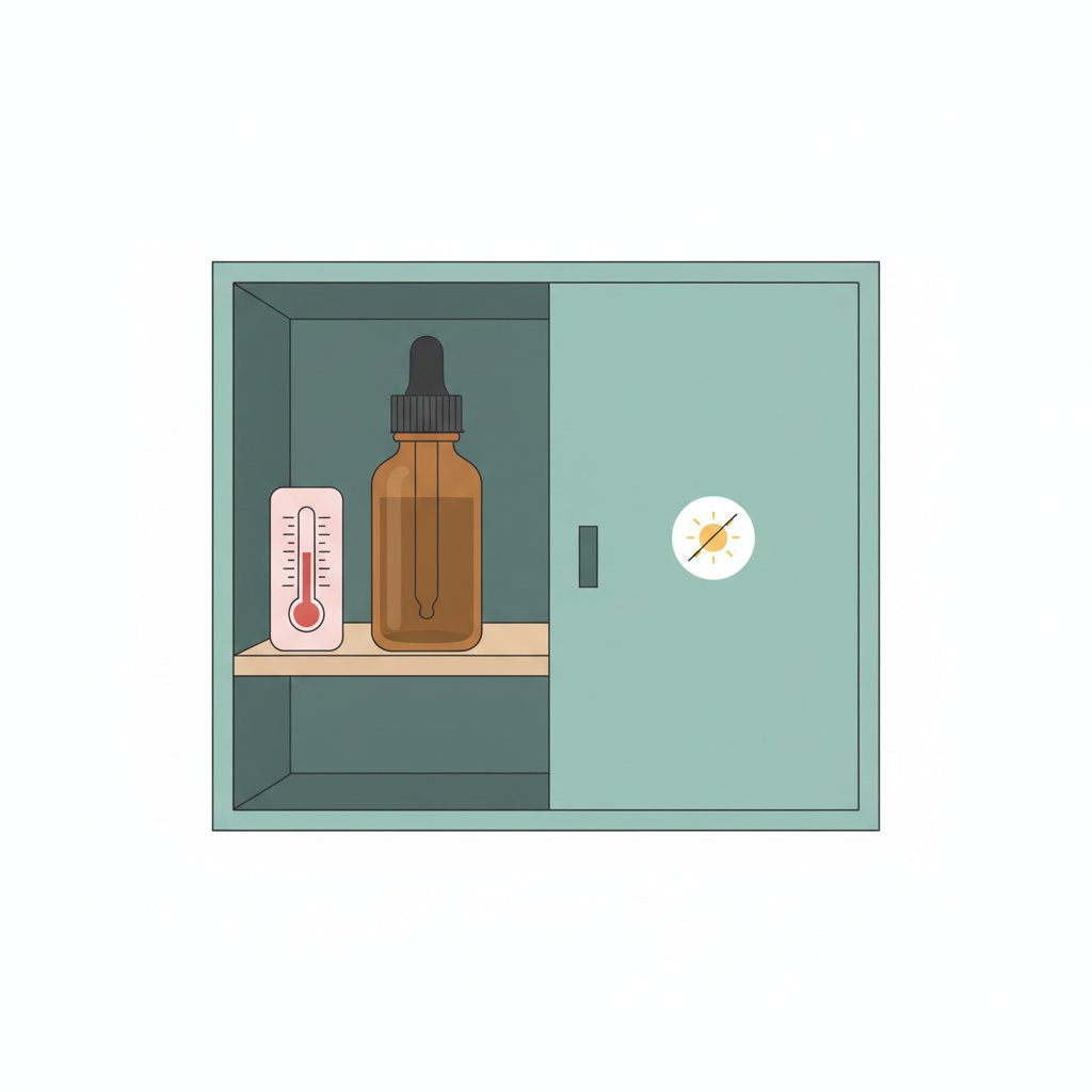 Stockage optimal huile de massage non ouverte conservation