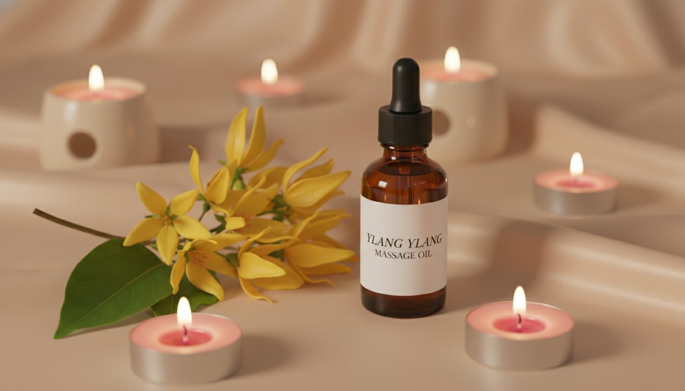 Huile essentielle ylang ylang massage couple effets - rituel sensuel