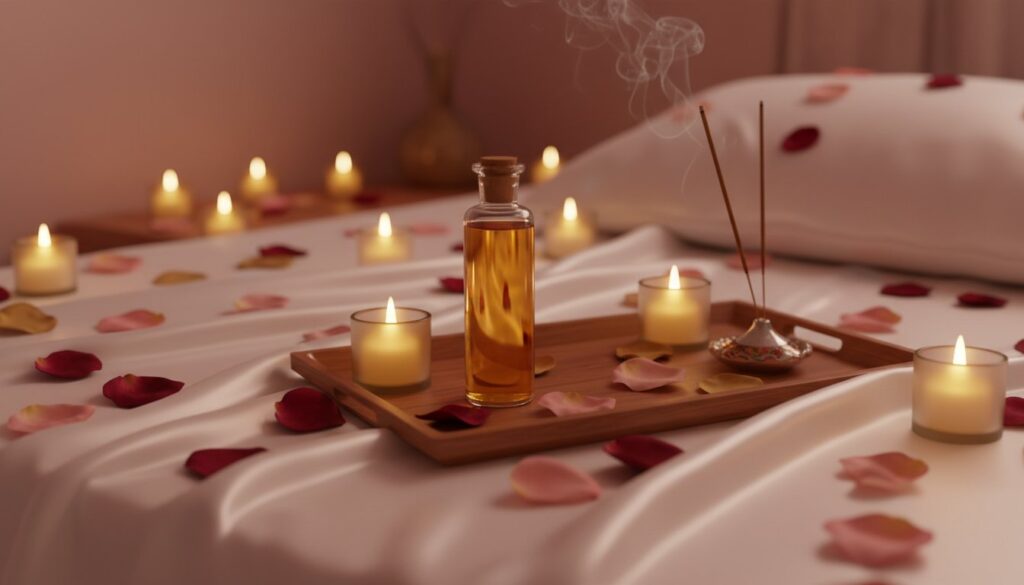 Huile massage tantrique couple guide pratique : le rituel ultime pour s&rsquo;éveiller à deux