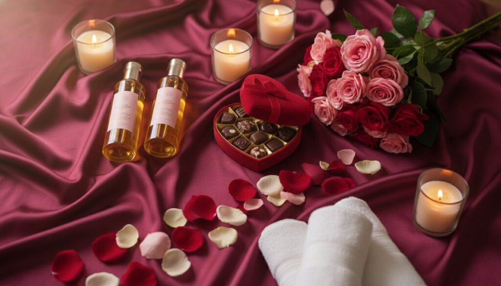 Kit massage couple cadeau Saint-Valentin : 4 idées incontournables pour un duo inoubliable