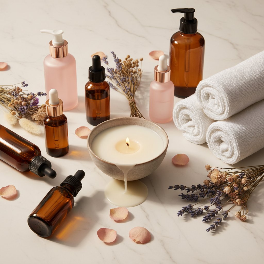 kit massage couple cadeau saint valentin idees - selection huiles bougies et accessoires