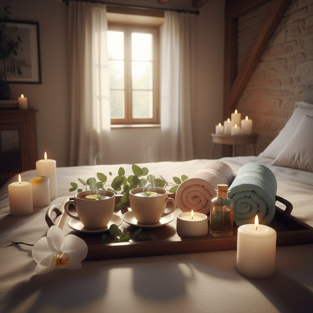 kit massage couple cadeau saint valentin idees - moment cocooning a deux apres le massage