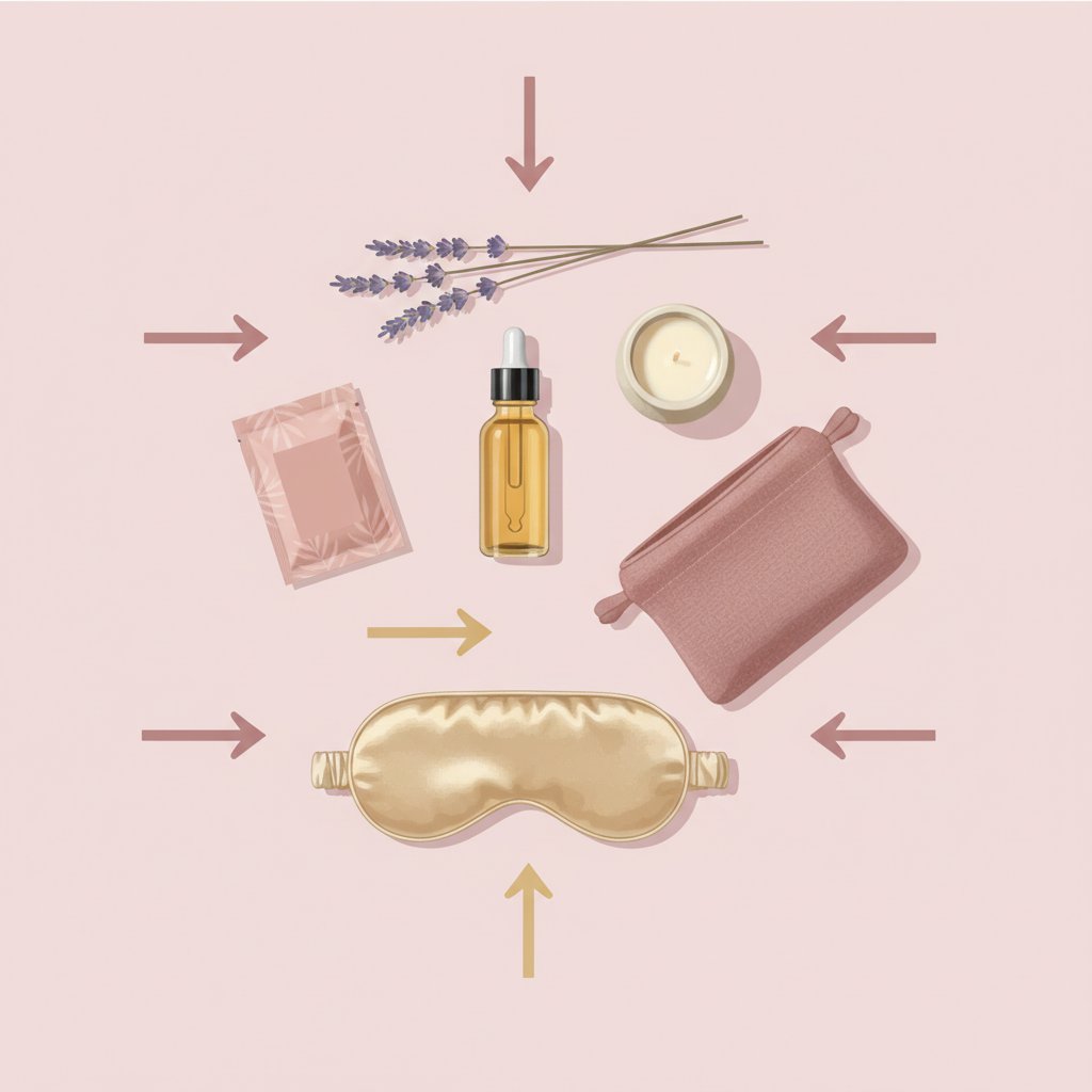 Kit voyage huile massage couple - composition idéale flacons bougies pochette