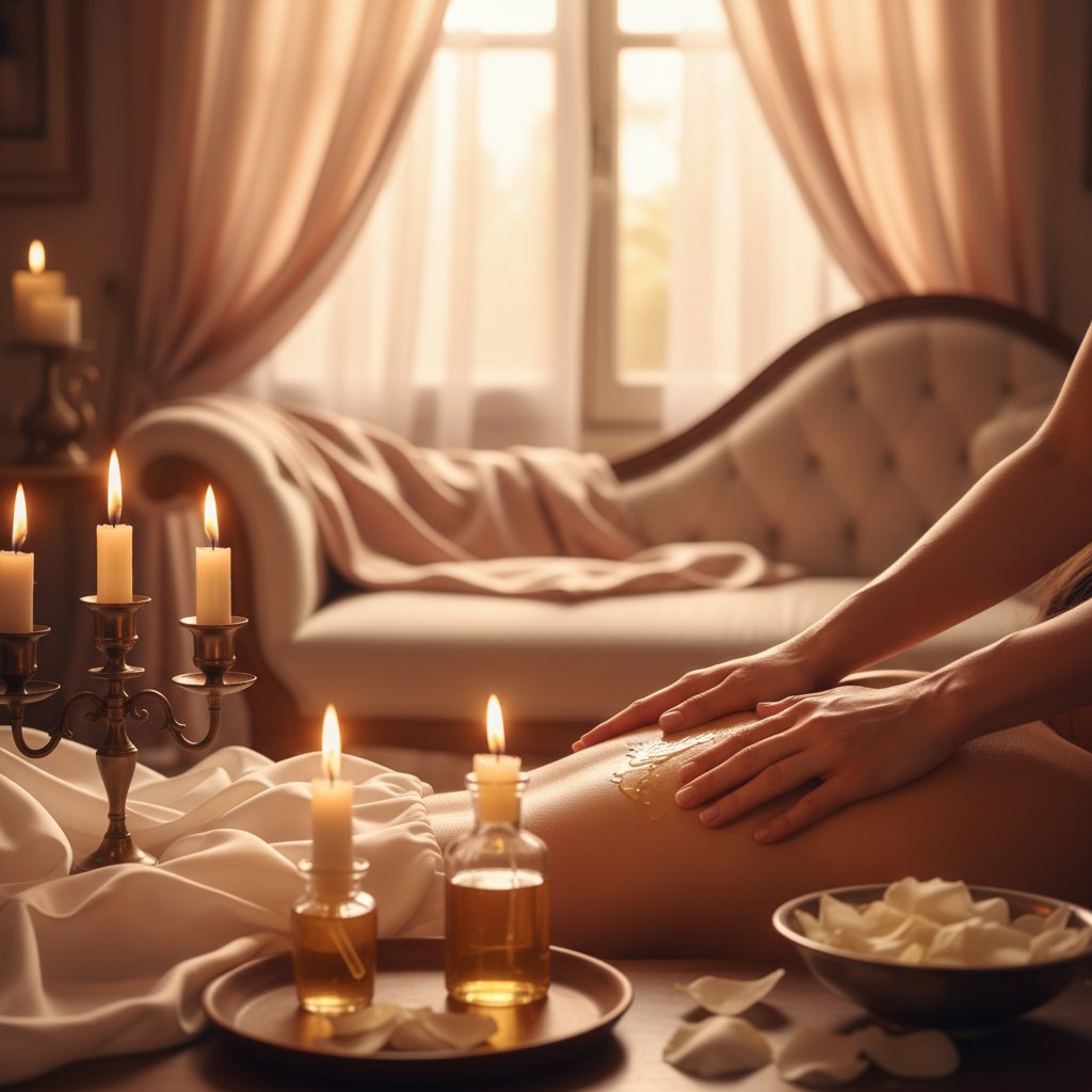 recette huile massage tantrique maison diy - rituel couple massage