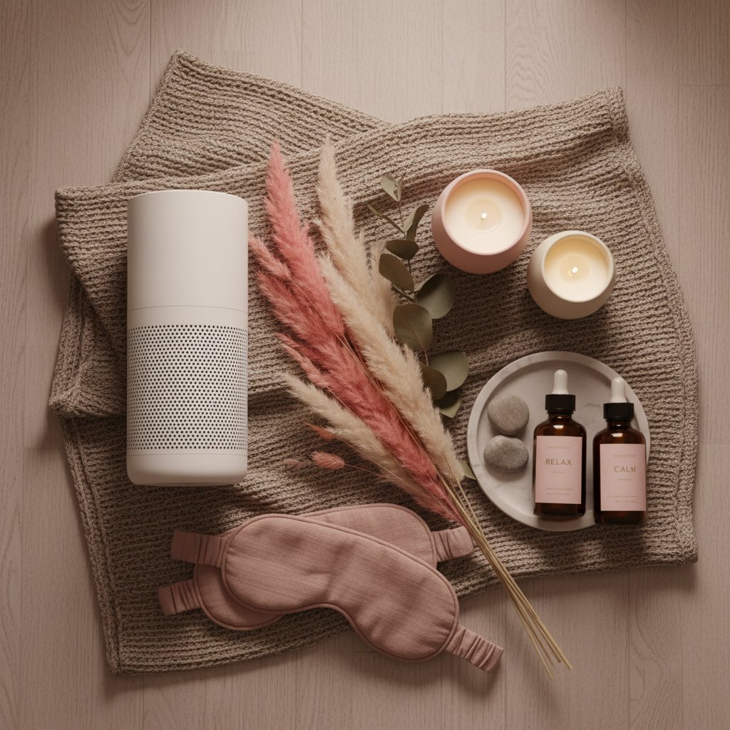 Musique 432 Hz couple méditation effets - setup relaxation bougies enceinte