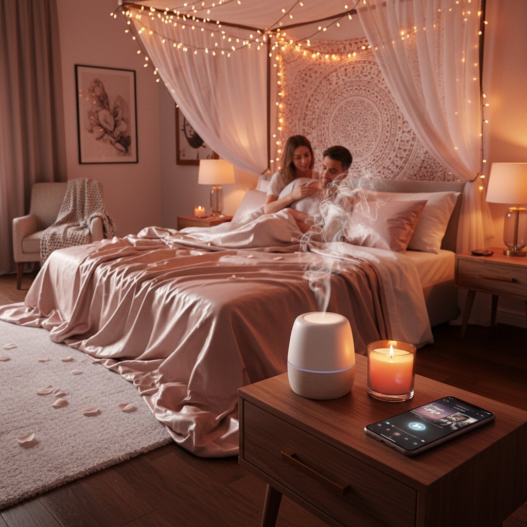 Rituel soiree relaxation sons couple ambiance intime