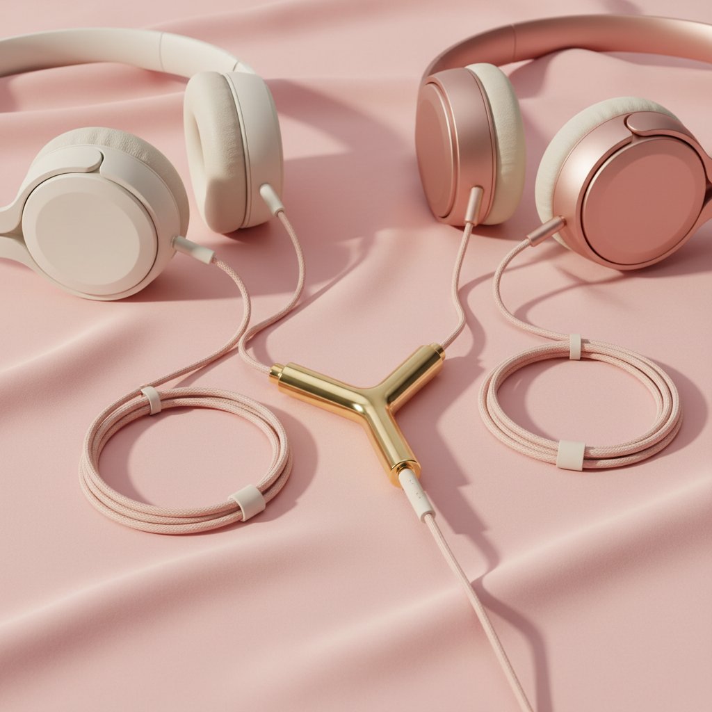 Splitter jack écoute partagée couple - adaptateur audio pour casques