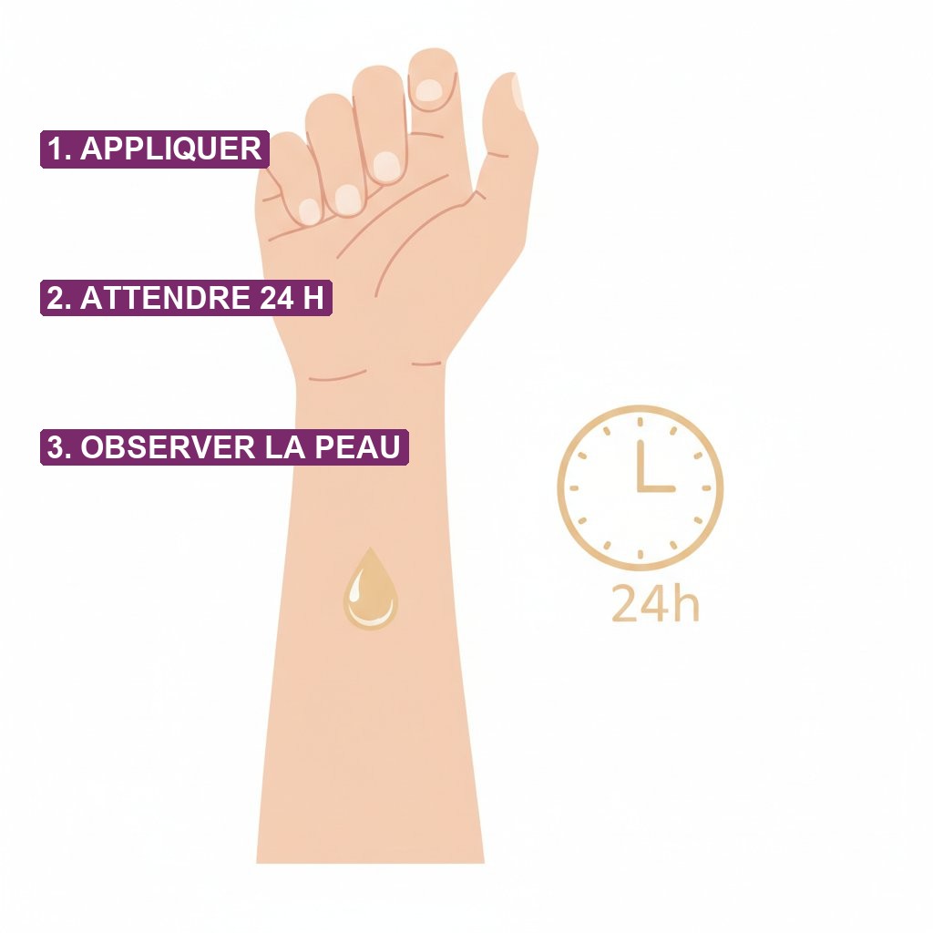 allergie huile vegetale zone intime gerer - test cutane pli du coude