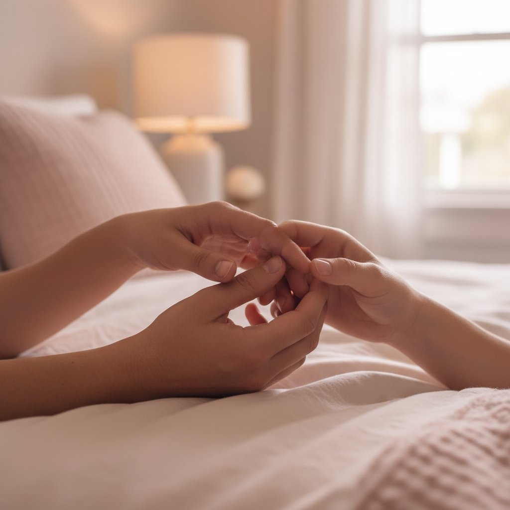 exercices presence consciente couple intime - toucher conscient des mains