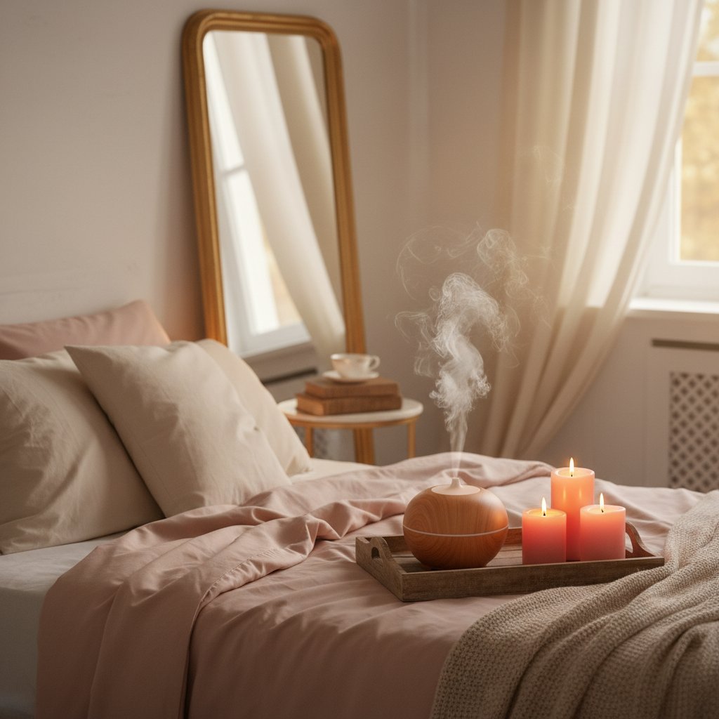huile essentielle ylang ylang aphrodisiaque guide - diffuseur chambre romantique
