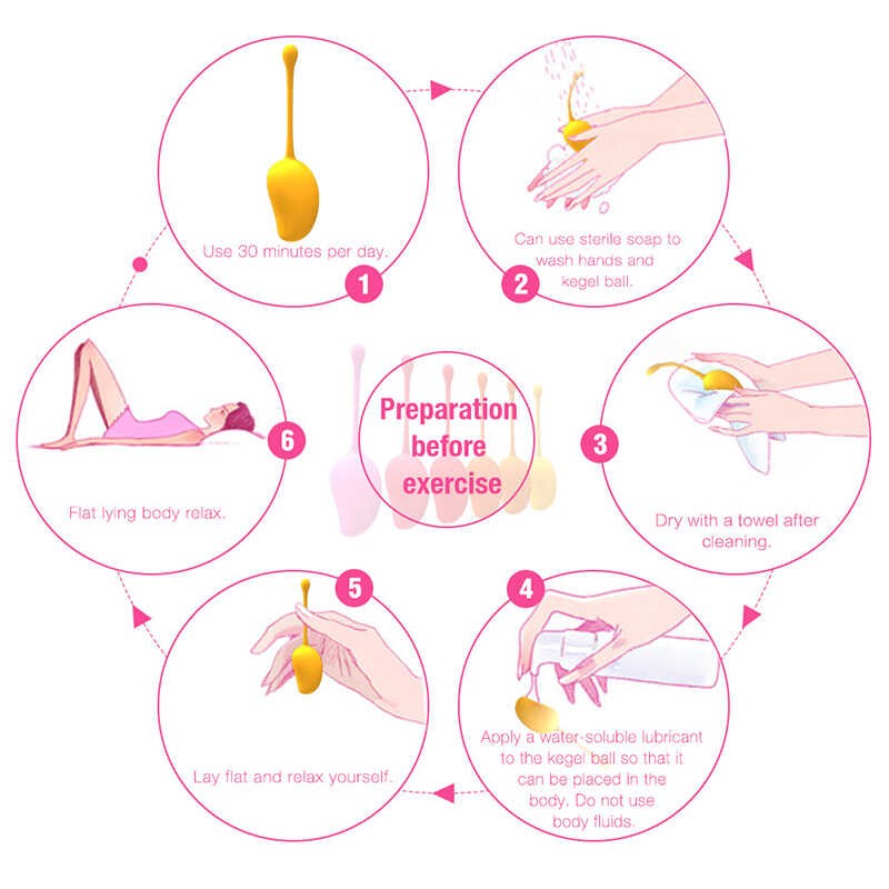Boules de Geisha Kegel set de 6 poids - Honey Play Box – Image 5