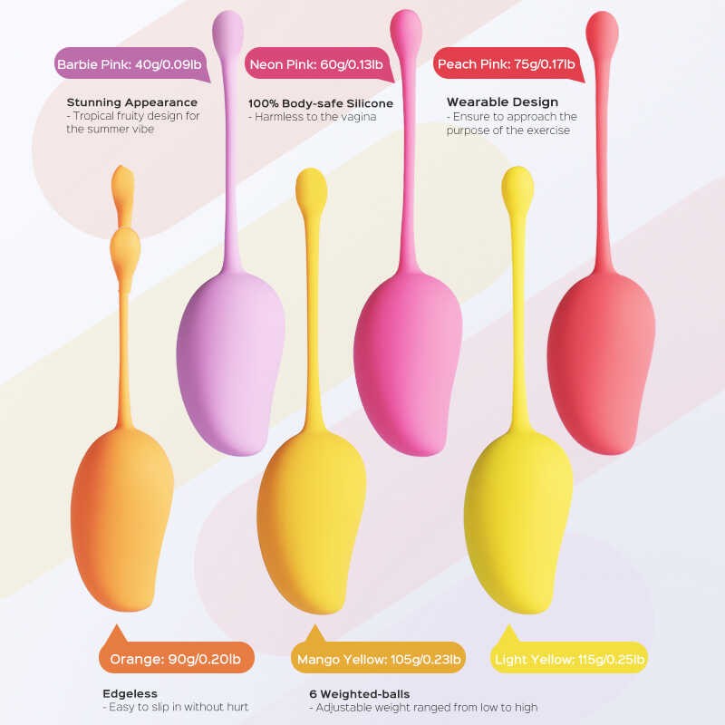 Boules de Geisha Kegel set de 6 poids - Honey Play Box – Image 6