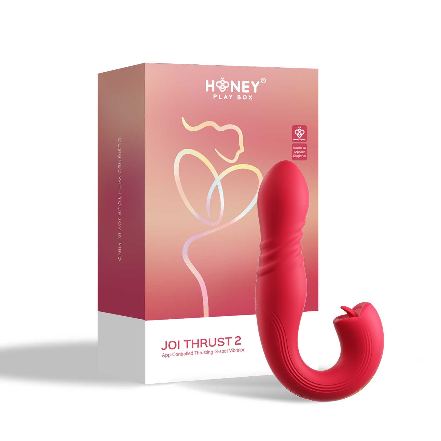 Vibromasseur point G connecté JOI Thrust 2 - Honey Play Box