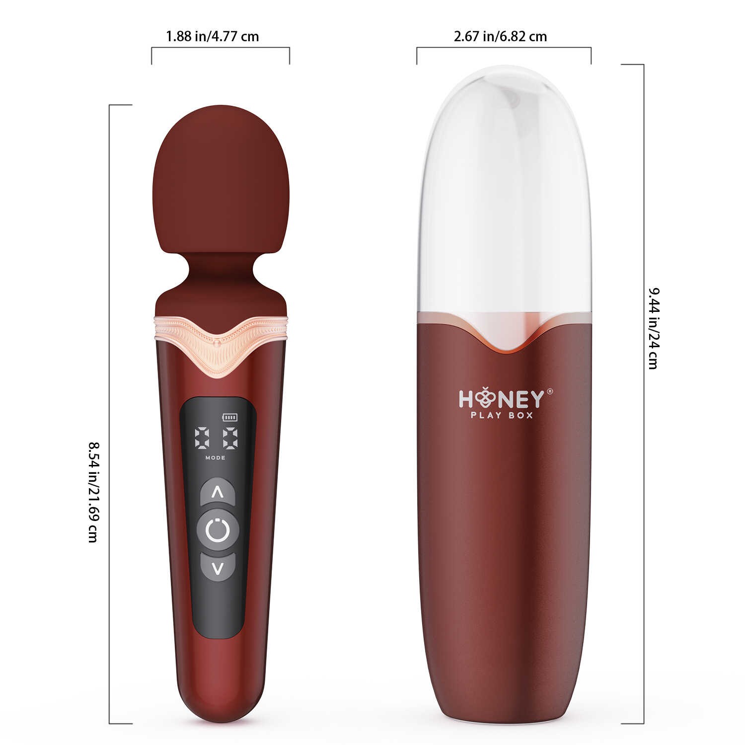Wand masseur chauffant Stormi rechargeable - Honey Play Box – Image 2