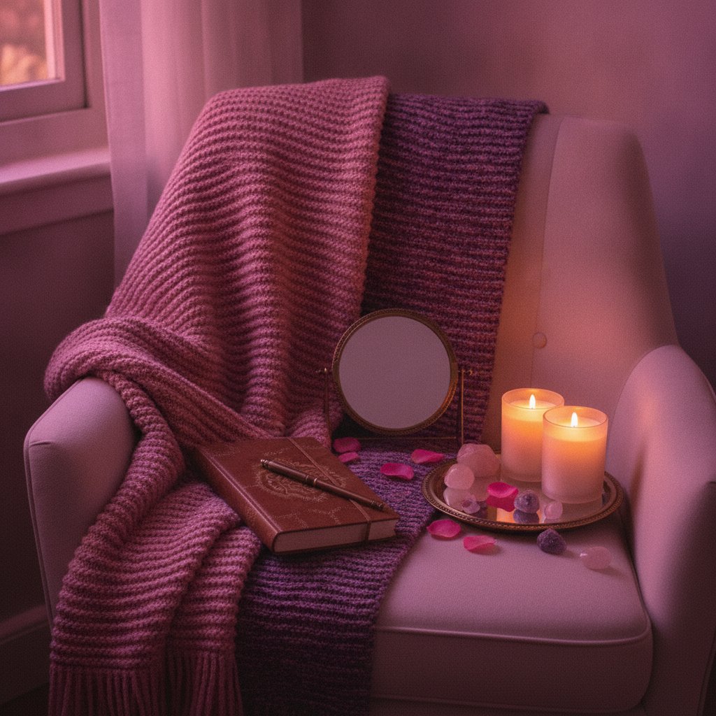 journal intime exploration plaisir feminin exercice - ambiance cosy carnet et bougie