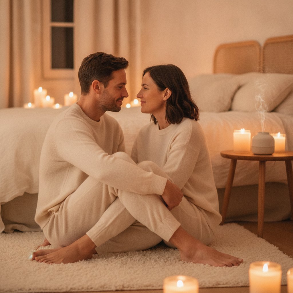 eye gazing couple exercices regard partage - partenaires se regardant dans les yeux