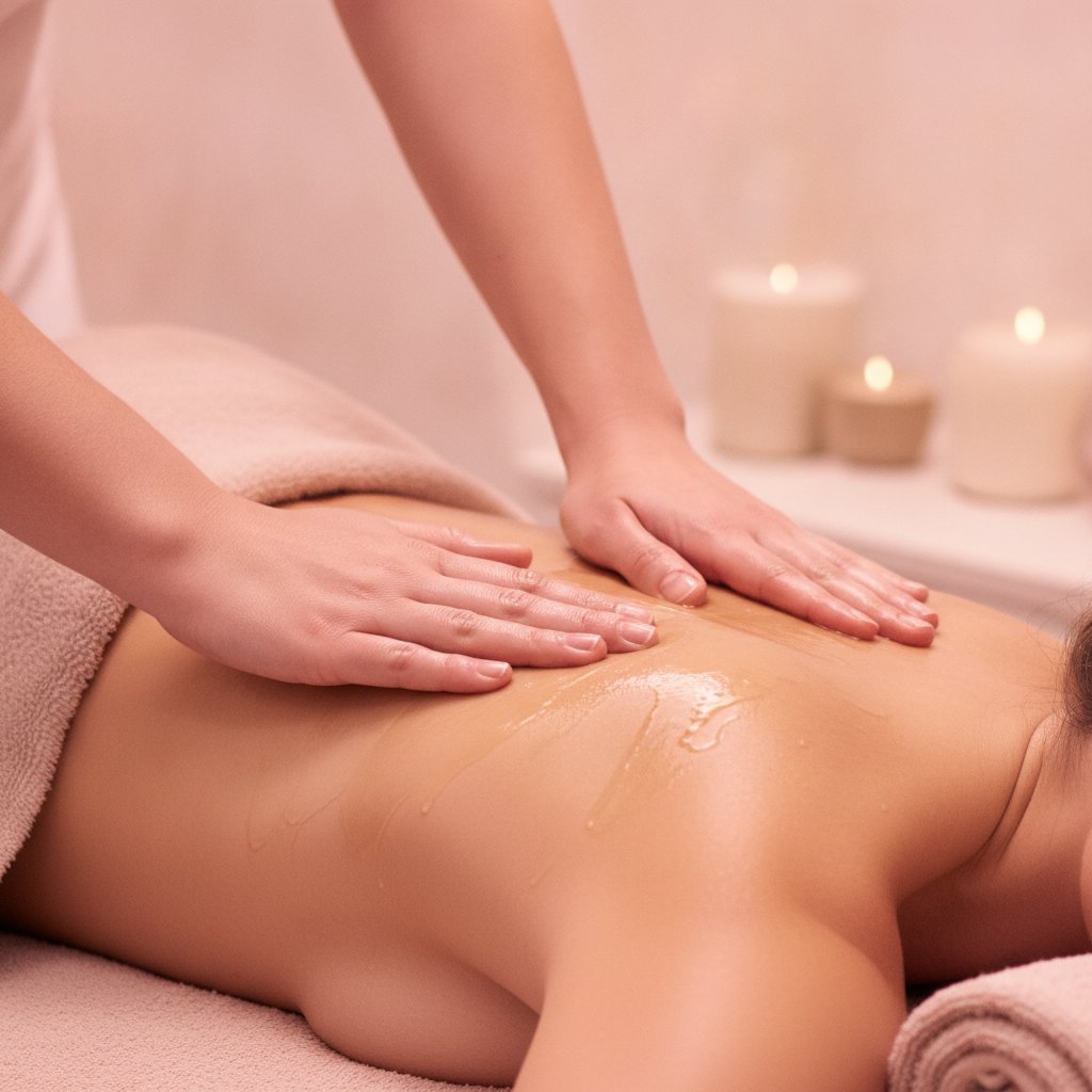 huile macadamia massage bienfaits choisir - application de l huile lors d un massage