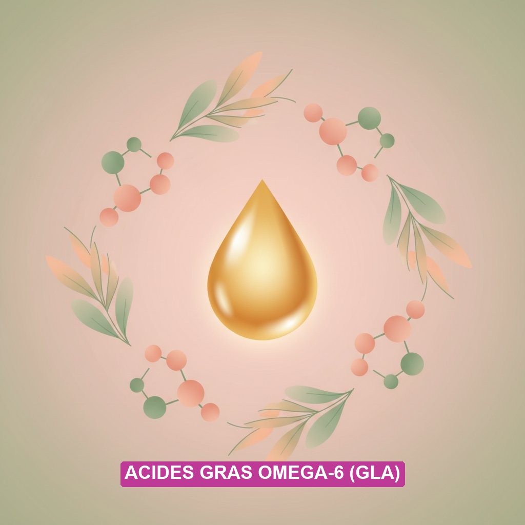 huile onagre soin intime feminin - acides gras omega-6 GLA composition