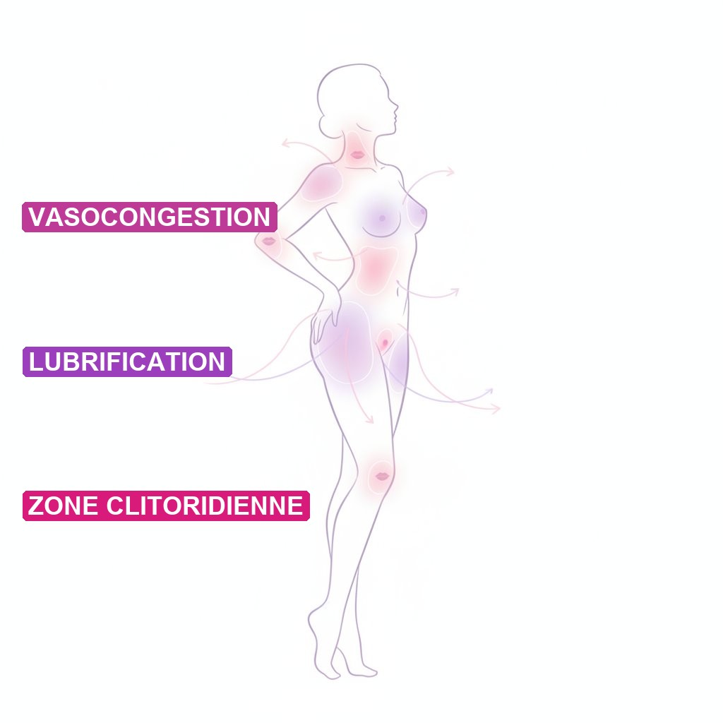 masters johnson cycle reponse sexuelle femme - changements physiologiques vasocongestion lubrification
