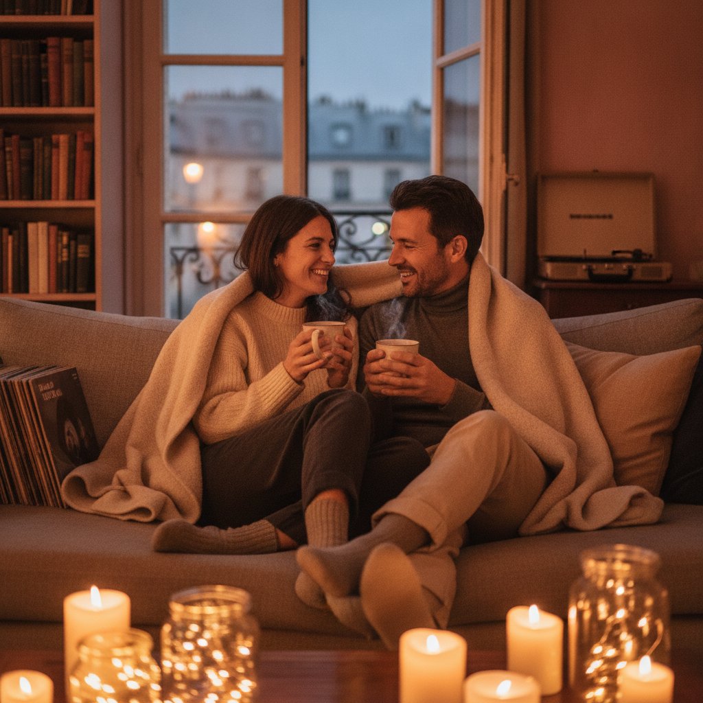 moteur du desir feminin - couple complice soiree cocooning