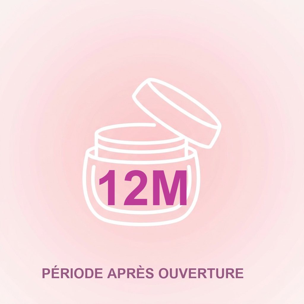 PAO cosmetique signification - schema du pictogramme pot ouvert avec mention en mois