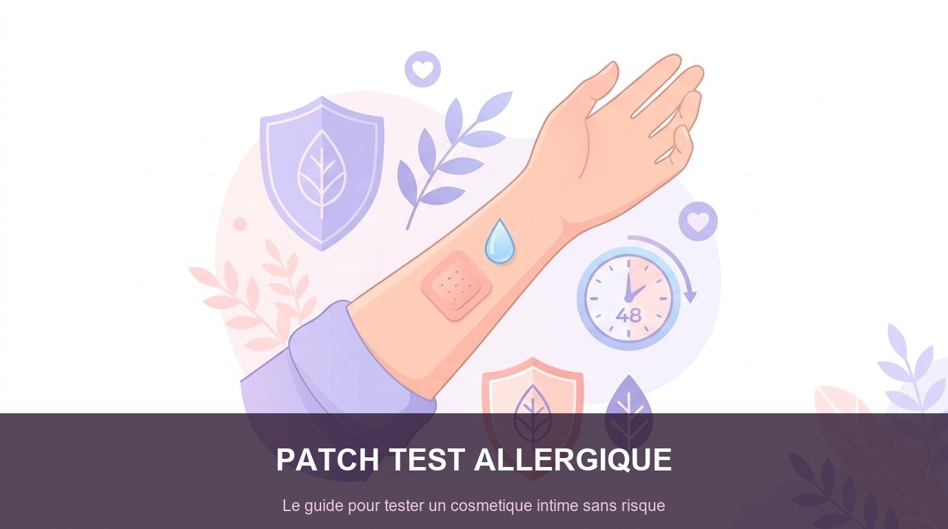 Patch test allergique cosmetique intime guide - tester sur l avant-bras