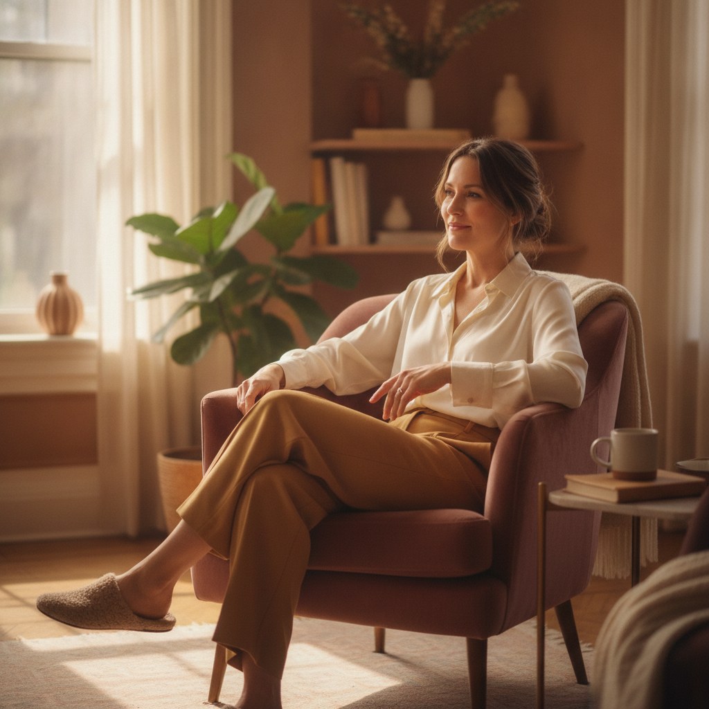 sexotherapie feminine paris - femme en consultation sereine