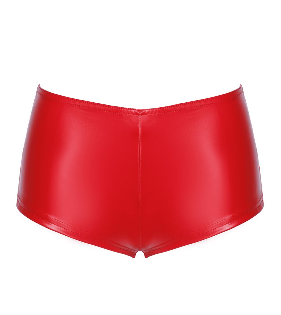 Culotte taille haute wetlook rouge - Noir Handmade – Image 6