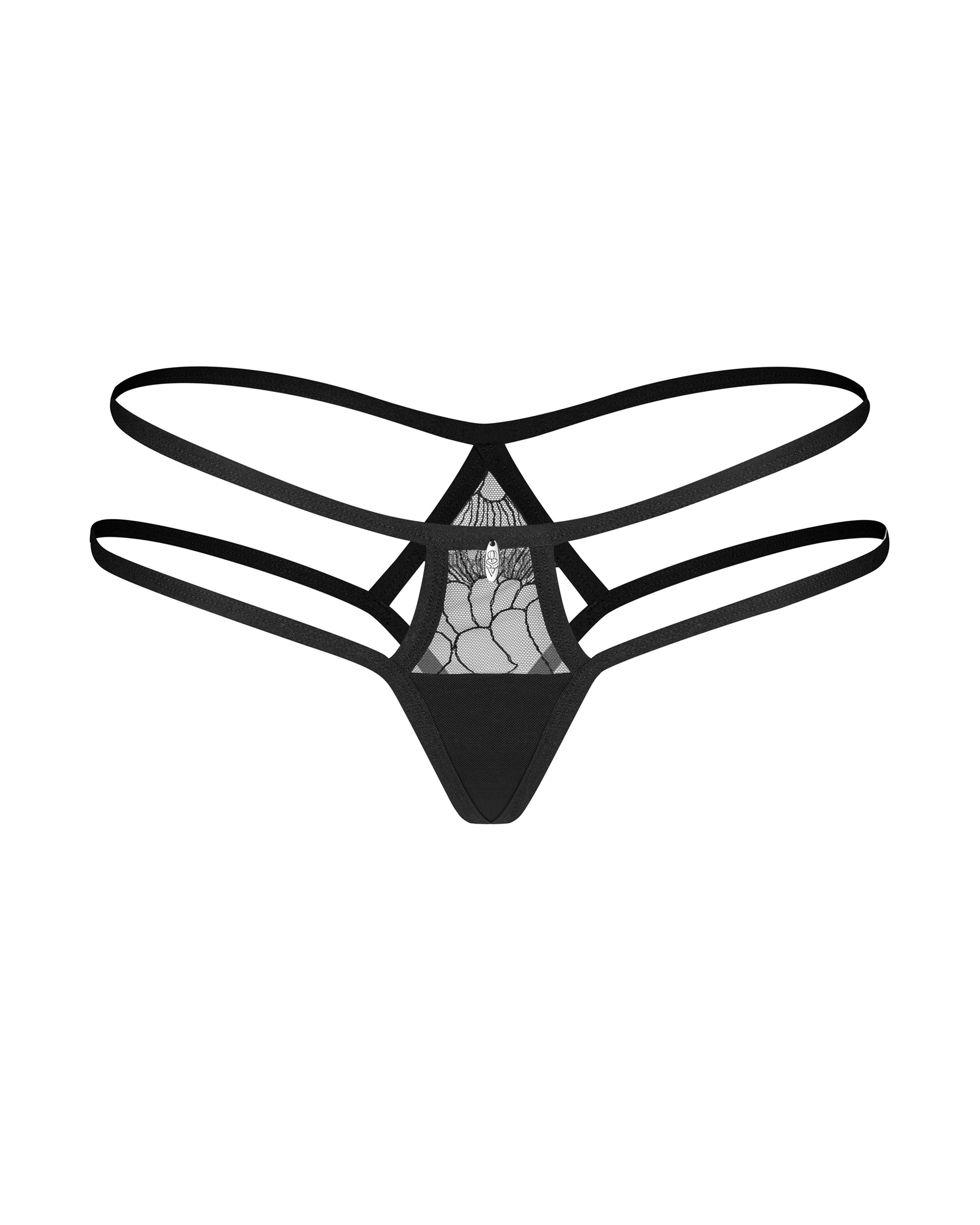 Culotte noire dentelle à sangles Arrowel - Obsessive – Image 8