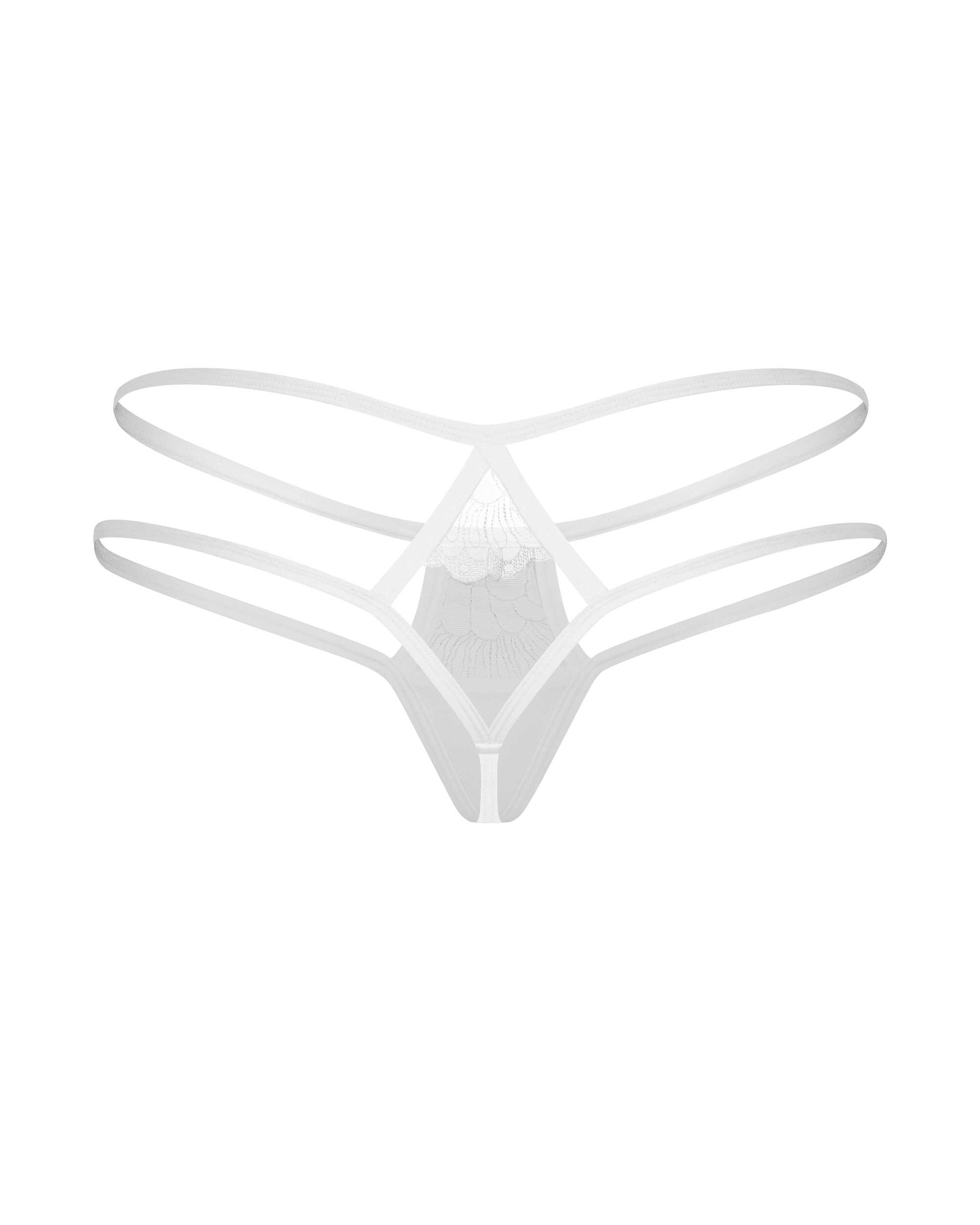 Culotte blanche dentelle transparente Arrowel - Obsessive – Image 6