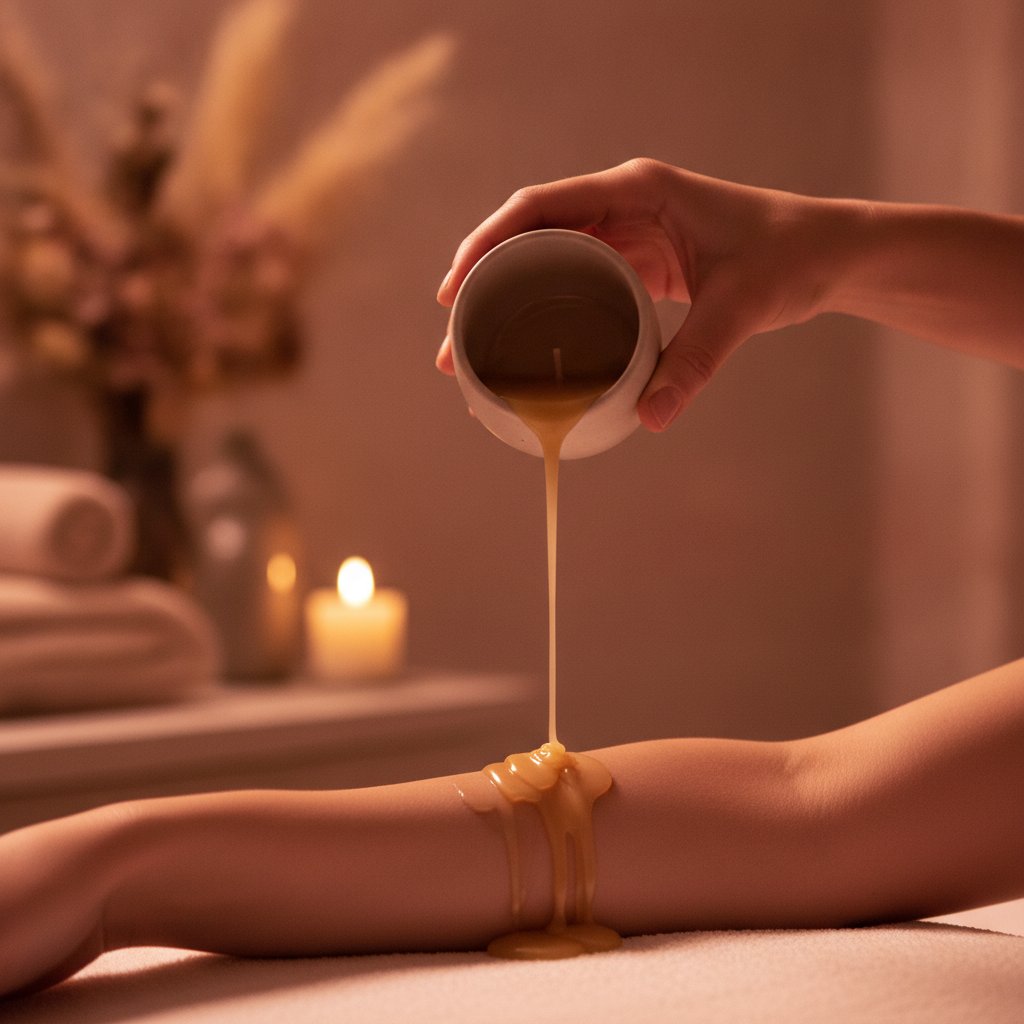 cire de colza cosmétique avantages alternative soja - application bougie de massage