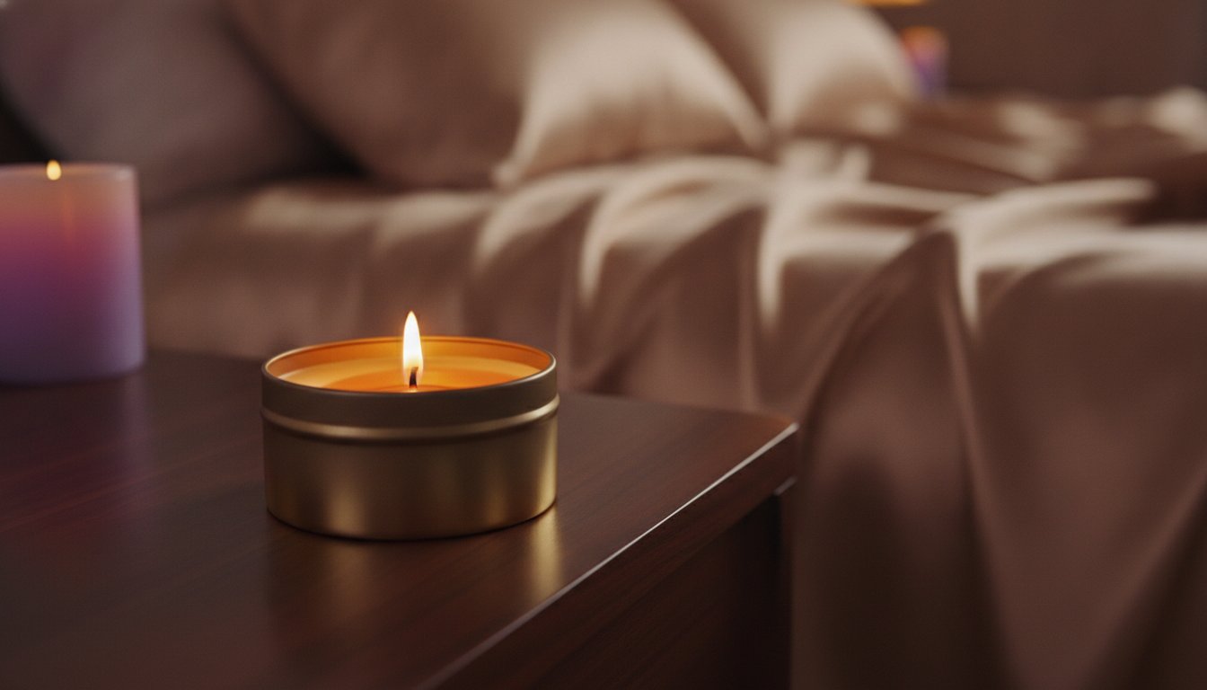 bougie de massage huile parfumee comparaison - bougie allumee ambiance romantique