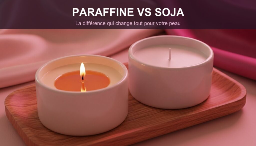 Bougie massage paraffine vs soja : la différence enfin révélée
