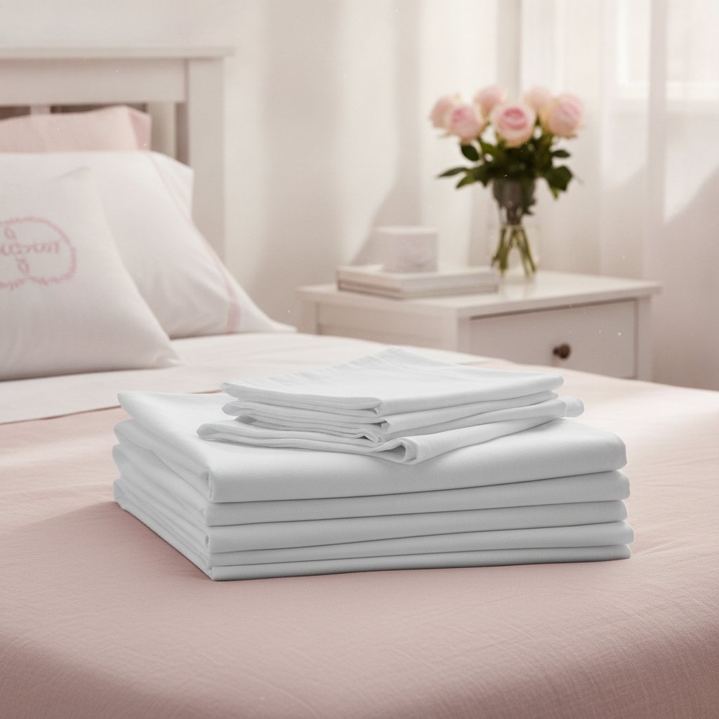 bougie massage tache draps nettoyer astuces - draps blancs propres et pliés