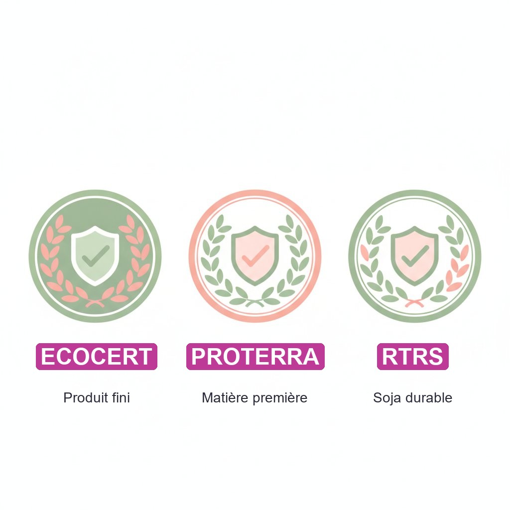 labels cosmétique naturel décrypter ecocert proterra rtrs - les trois labels expliqués