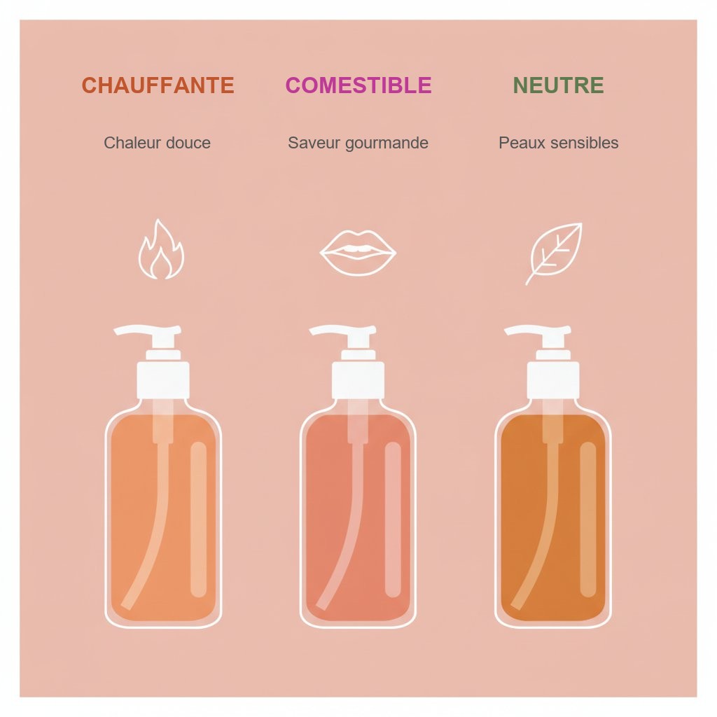 huile de massage chauffante comestible avis - comparatif chauffante comestible neutre