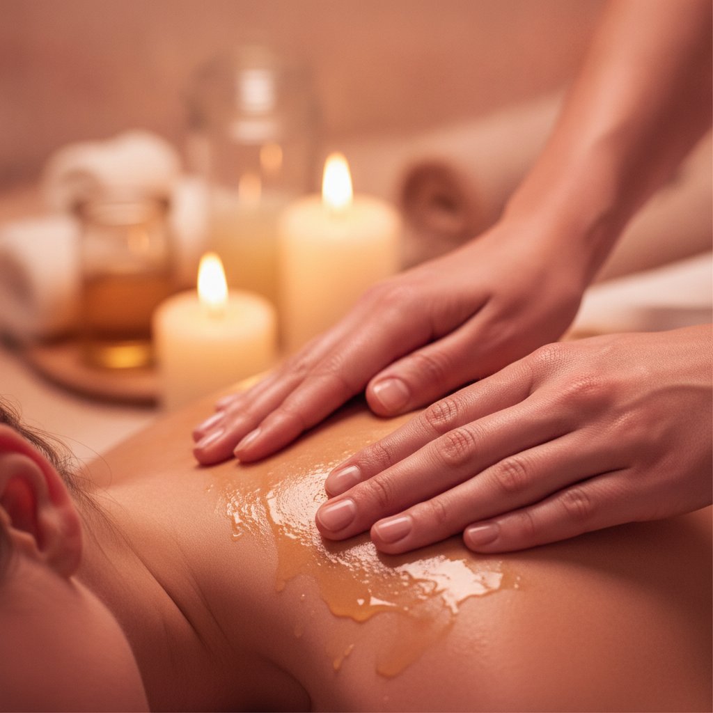 huile de massage chauffante comestible avis - massage à l'huile tiède