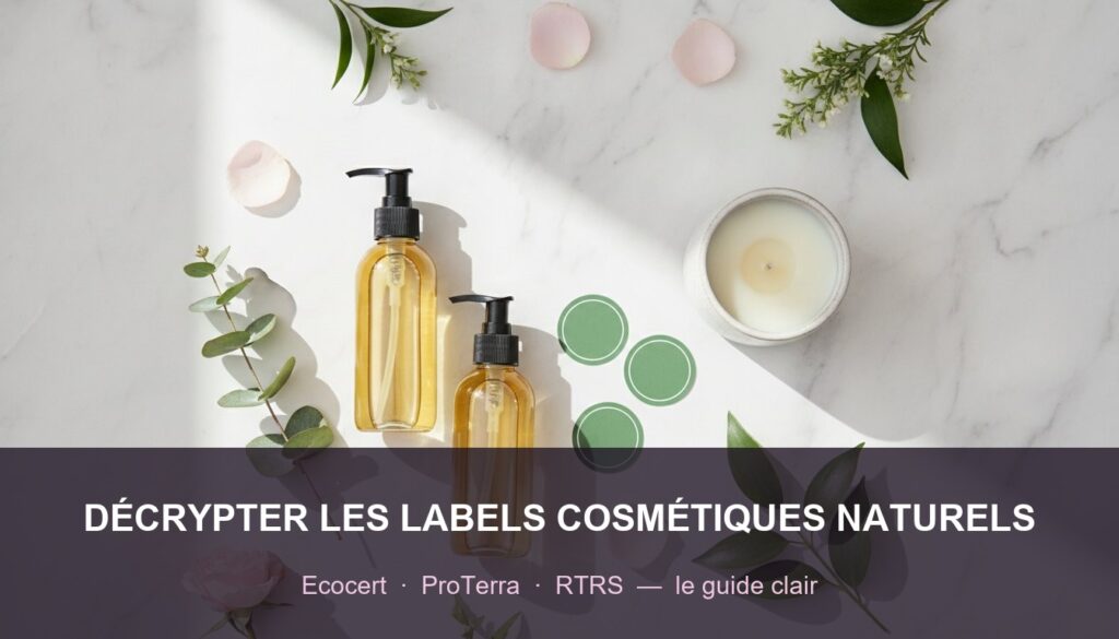 Labels cosmétique naturel : décrypter Ecocert, ProTerra et RTRS