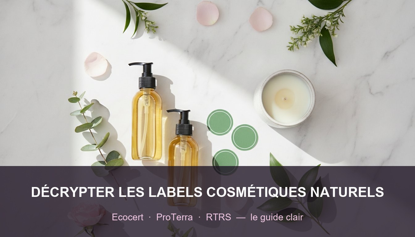 labels cosmétique naturel décrypter ecocert proterra rtrs - produits naturels certifiés