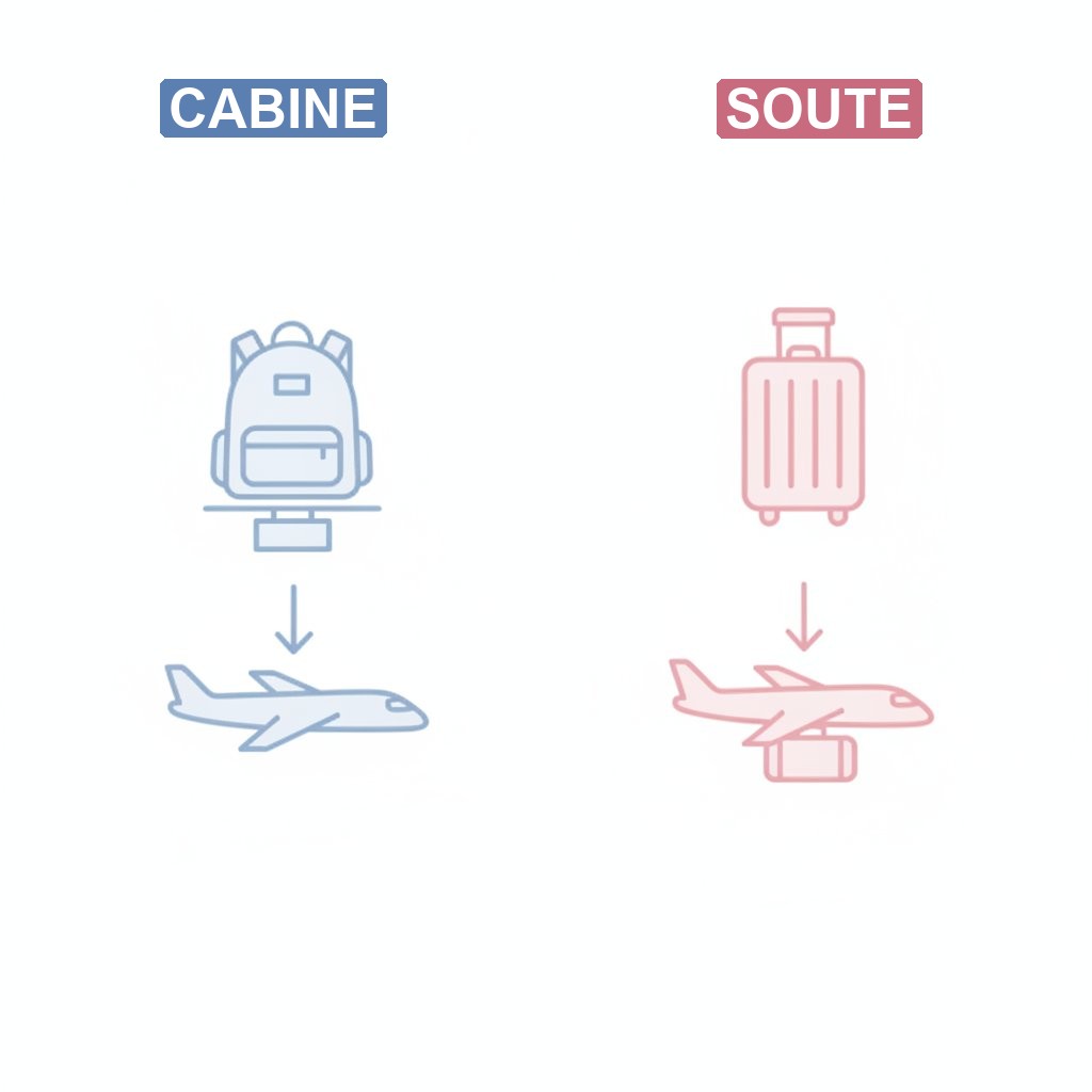 transporter sextoy avion bagage cabine ou soute comparaison