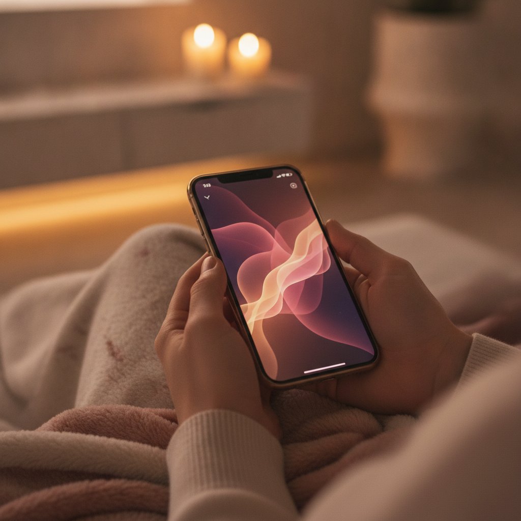 Spotify Blend couple playlist partagee - smartphone affichant une playlist dans une ambiance douce