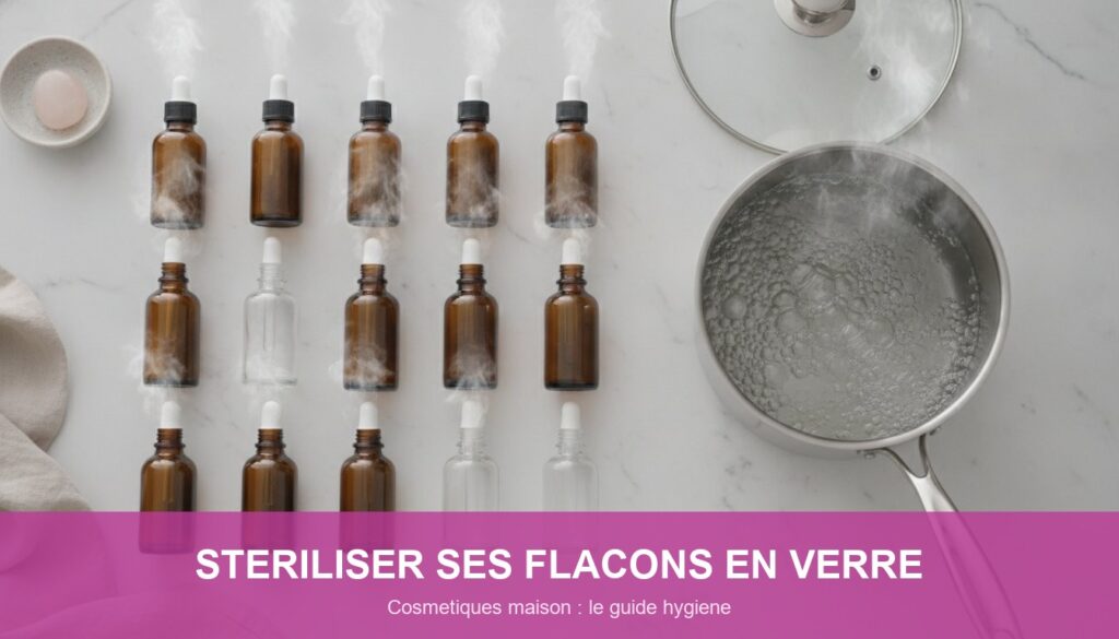 Stérilisation flacon verre cosmétique maison : le guide infaillible pour des soins sains
