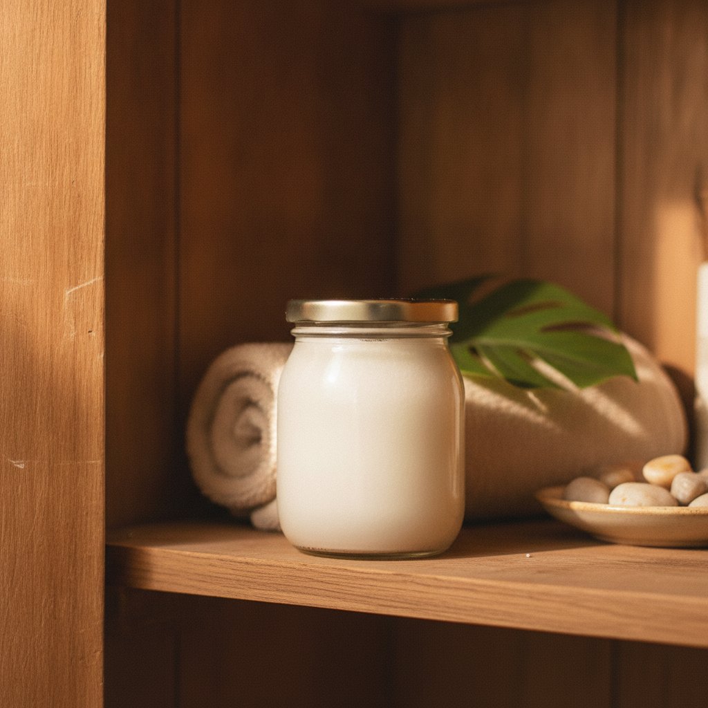 stocker huile de coco non ouverte a l abri de la lumiere et de la chaleur