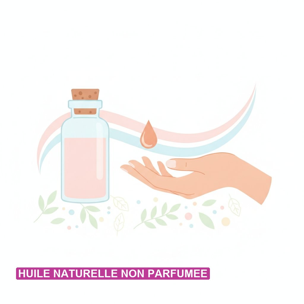 Adherences cicatrice cesarienne massage doux - huile naturelle non parfumee pour le massage
