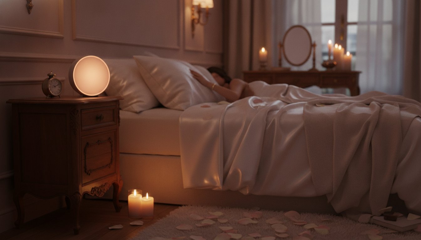 Assistant vocal Alexa Google Home chambre comparatif - enceinte connectee ambiance romantique