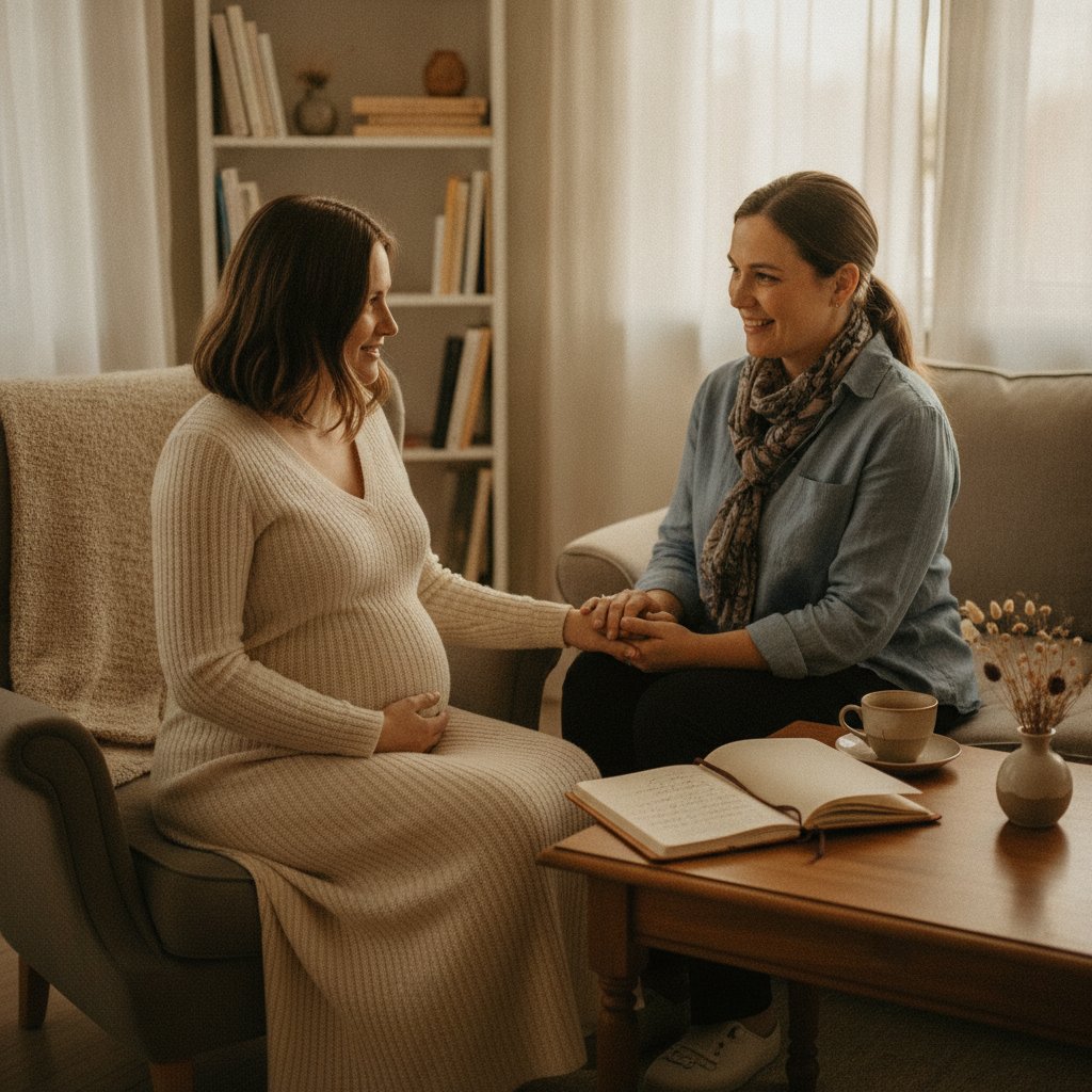 Communiquer avec sage-femme pendant le travail - entretien prenatal et projet de naissance